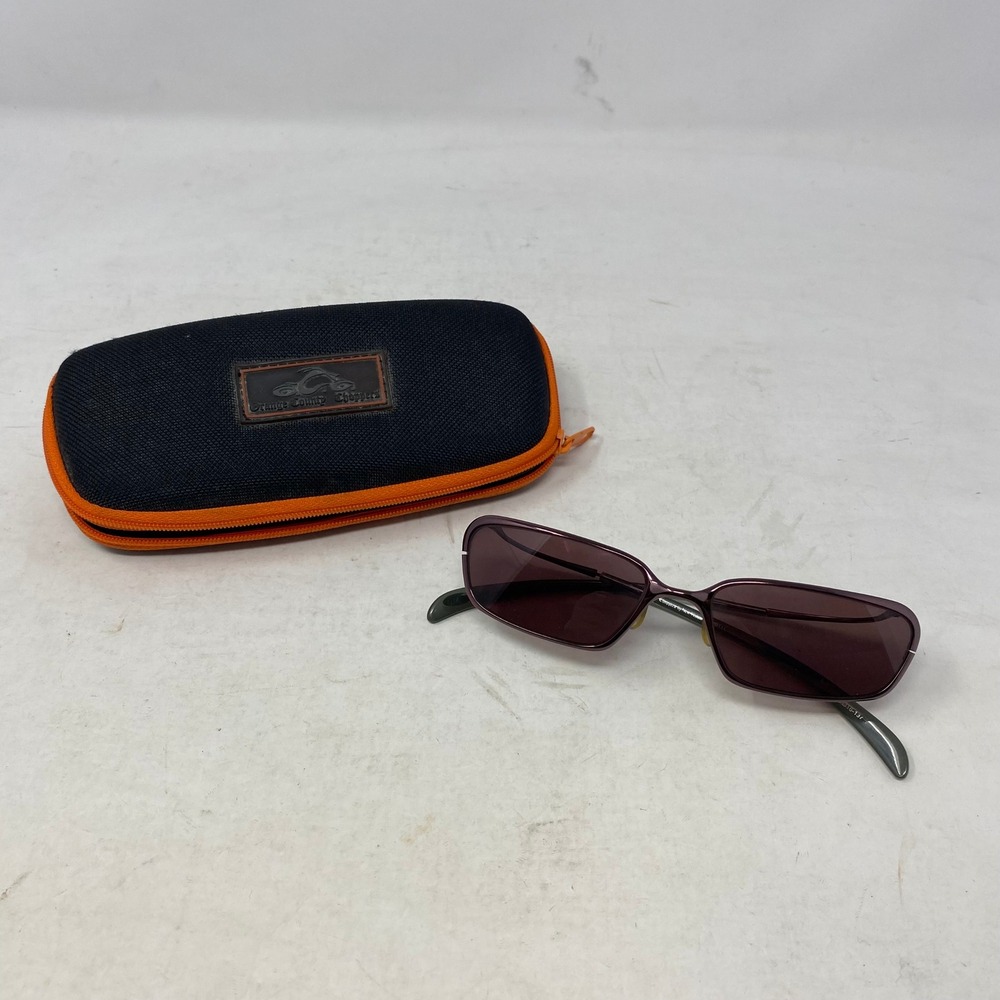 Orange County Choppers OCC-010 Plum Metal Rectangular Sunglasses with Case